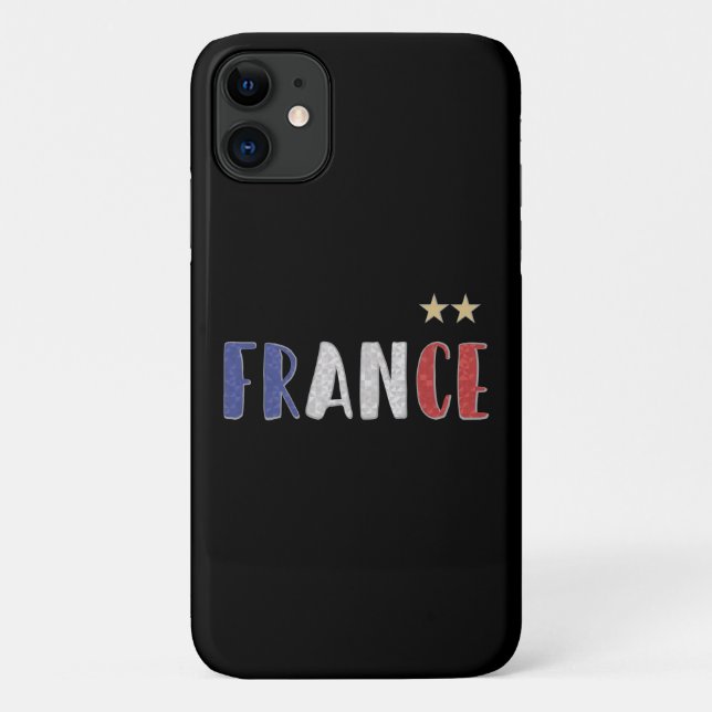 Frankreich Fußball-Shirt Französisch-Flagge Case-Mate iPhone Hülle (Rückseite)