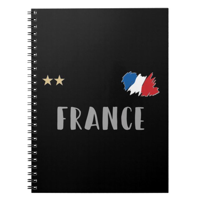 Frankreich Fußball-Shirt Französisch-Flagge Notizblock (Vorderseite)
