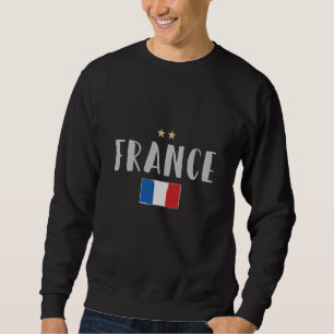 Frankreich Fußball-Shirt Französisch-Flagge Sweatshirt