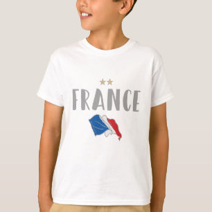 Frankreich Fußball-Shirt Französisch-Flagge T-Shirt