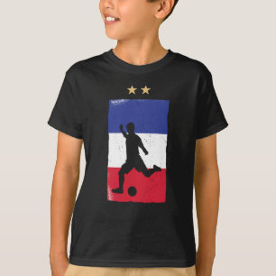 Frankreich Fußball-Shirt Französisch-Flagge T-Shirt