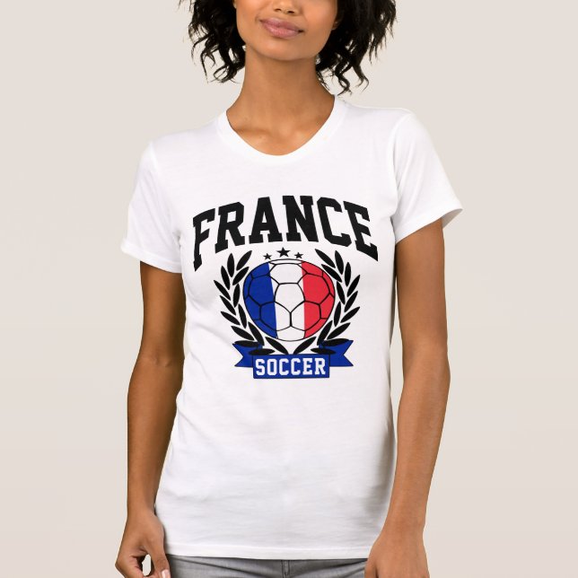 Frankreich-Fußball T-Shirt (Vorderseite)