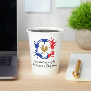 Frankreich Fußballfans – Geschenke & Bekleidung fü Pappbecher