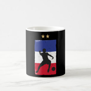 Frankreich Fußballtrikot Fußballfan Französische F Kaffeetasse