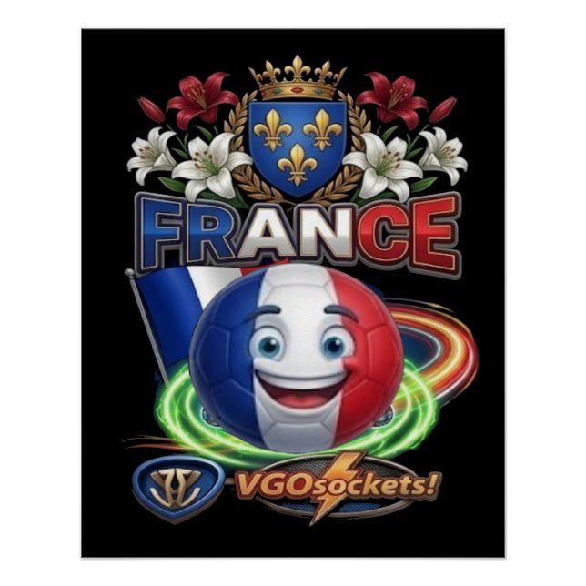 Frankreich-GBall Poster (Vorderseite)