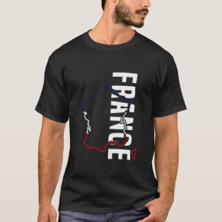 Frankreich Geschenk Französische Flagge Eiffelturm T-Shirt