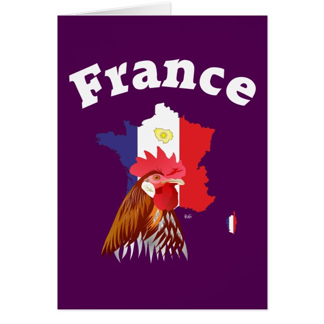 Frankreich Grusskarte (Vorne)