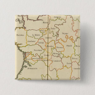 Frankreich Hauptstädte Button