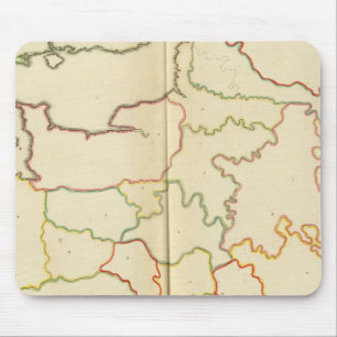 Frankreich Hauptstädte Konturen Mousepad