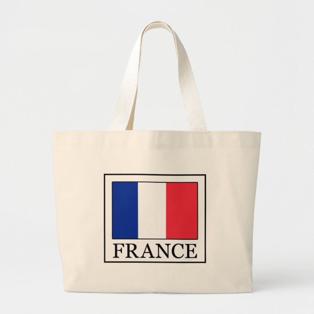 Frankreich Jumbo Stoffbeutel (Vorne)