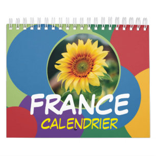 Frankreich-Kalender mit Feiertagen 2026 Wand Kalender