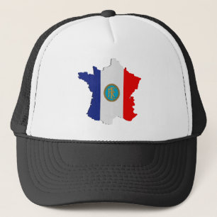 Frankreich-Karte Truckerkappe