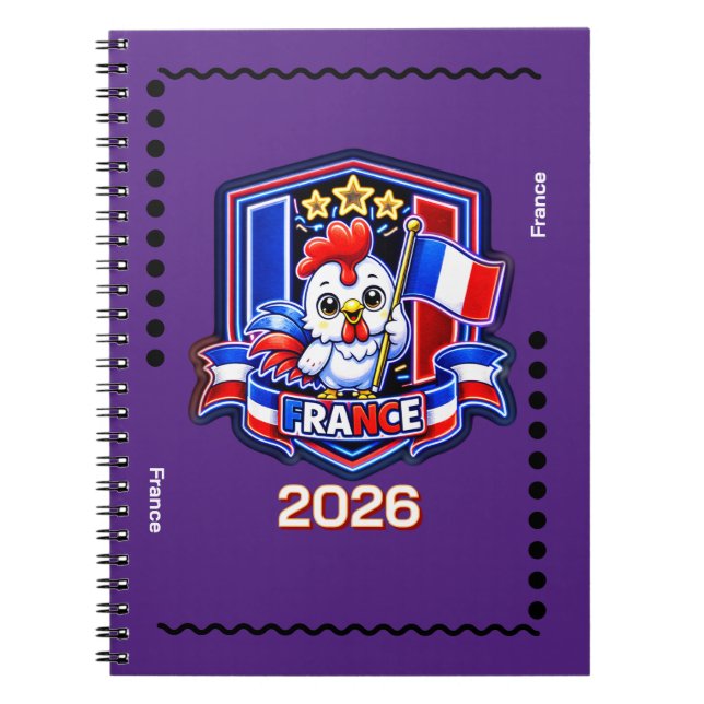 Frankreich Kinder Notizblock (Vorderseite)