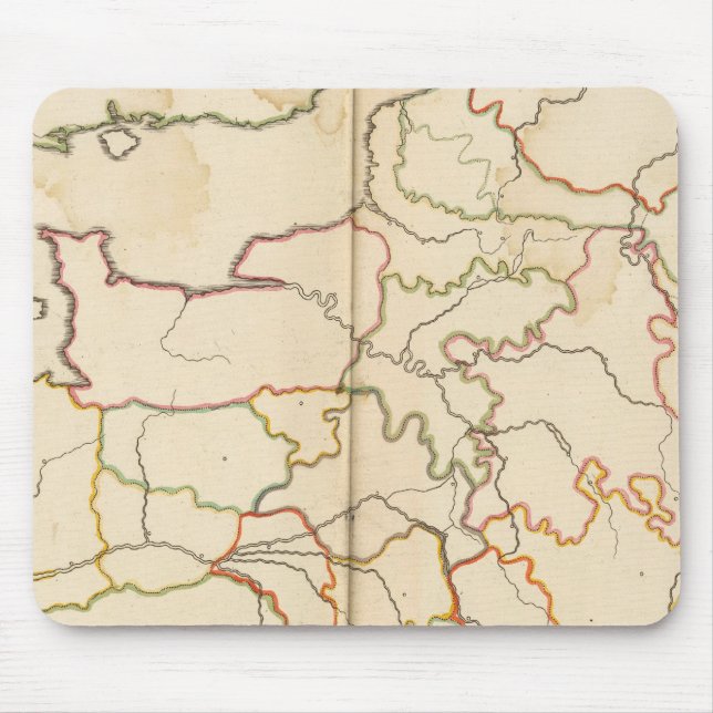 Frankreich Kontur Reivers Mousepad (Vorne)