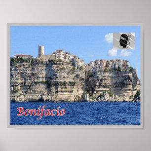 Frankreich - Korsika - Bonifacio - Poster