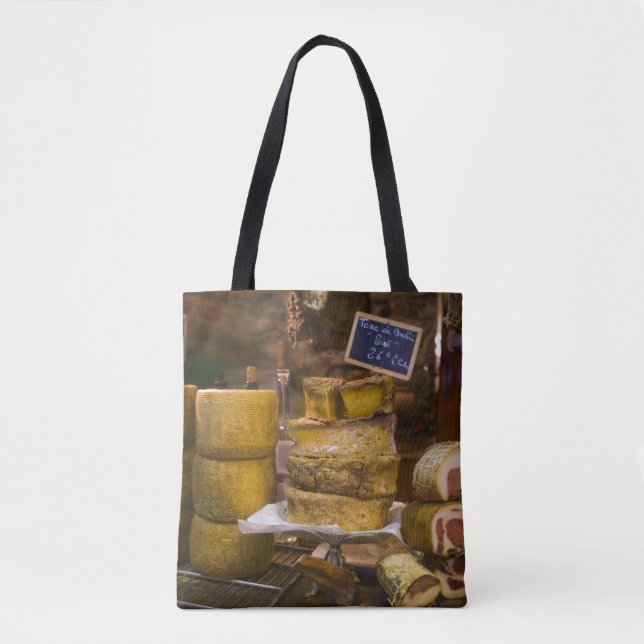 Frankreich, Korsika. Käse und Charcuterie Tasche (Vorderseite)