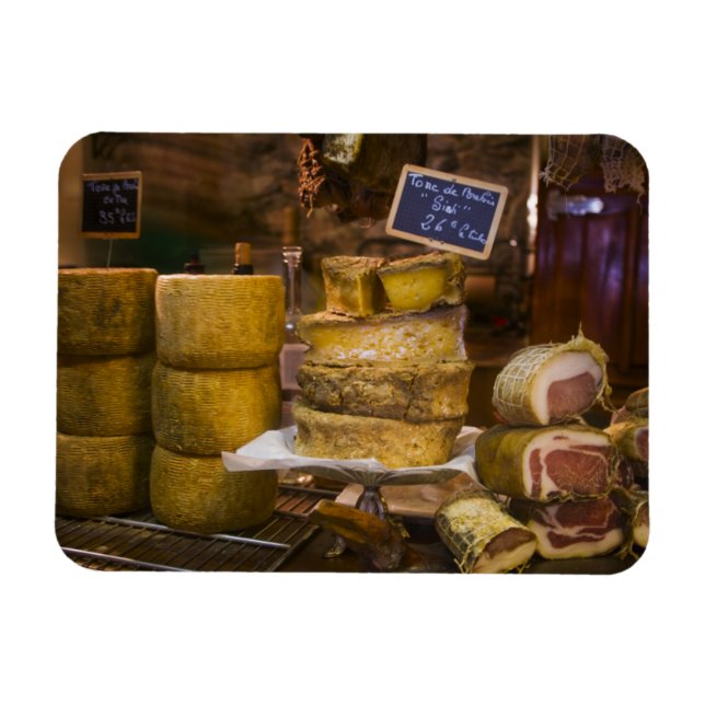 Frankreich, Korsika. Käse und Kakteen Magnet (Horizontal)
