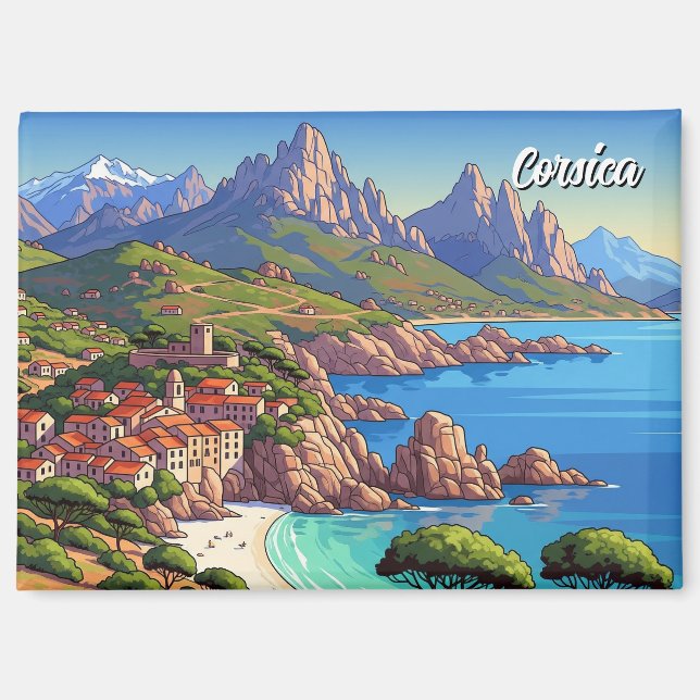 Frankreich Korsika Reisen Magnet (Vorderseite)