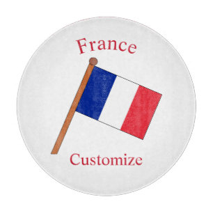Frankreich Landesflagge Thunder_Cove Schneidebrett