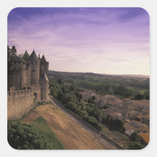 FRANKREICH, Languedoc Carcassonne 2 Quadratischer Aufkleber