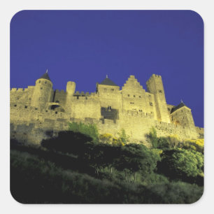 FRANKREICH, Languedoc Carcassonne Quadratischer Aufkleber