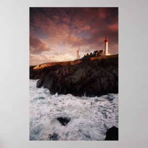 Frankreich, Leuchtturm im Morgengrauen Poster