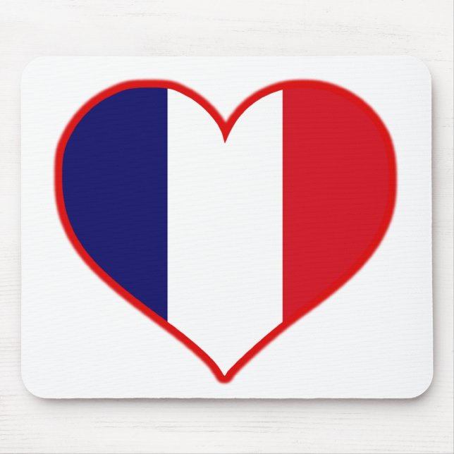 Frankreich Liebe Mousepad (Vorne)