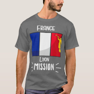 Frankreich Lyon Mormonische LDS-Mission Missionars T-Shirt