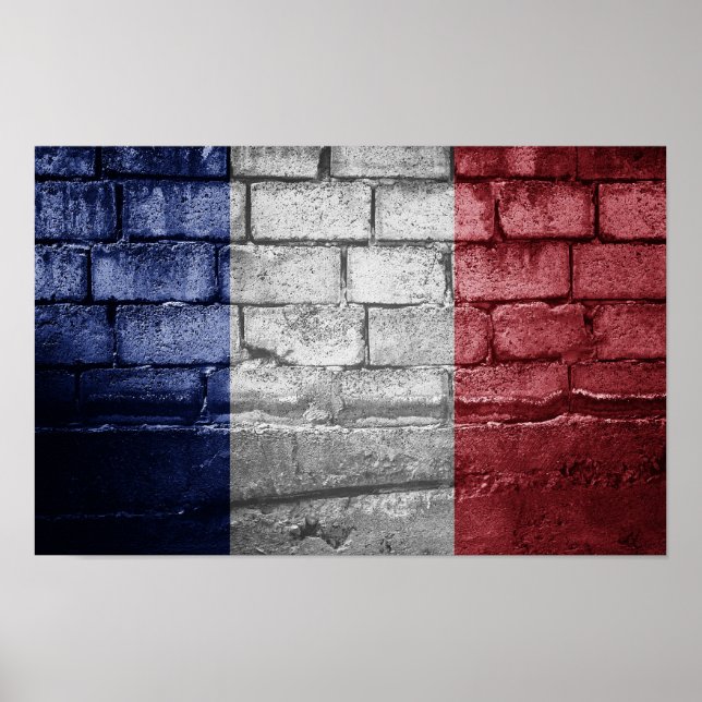 Frankreich-Mauer Poster (Vorne)
