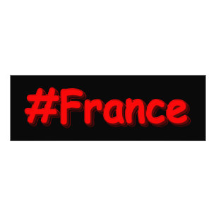"#Frankreich" Niedliches Design. Jetzt kaufen Fotodruck