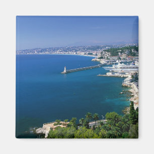 Frankreich, Nizza, Luftansicht des Hafens Magnet