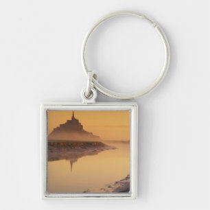 Frankreich, Normandie Mont St. Michel. Morgenlicht Schlüsselanhänger