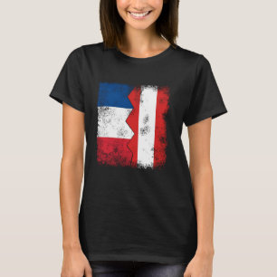 Frankreich Österreich Flaggen Halbfinale der franz T-Shirt