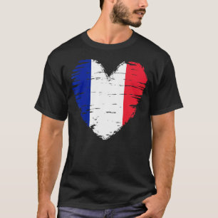 Frankreich Outfit France Herbstflagge I Liebe Fran T-Shirt