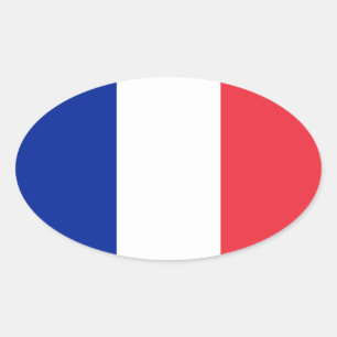 Frankreich Ovaler Aufkleber