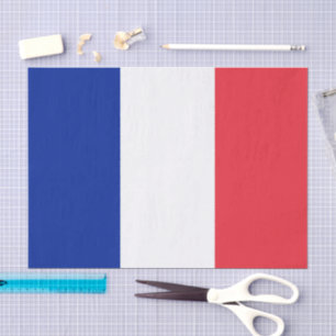 Frankreich-Papiertaschentuch, französisches Flagge Seidenpapier
