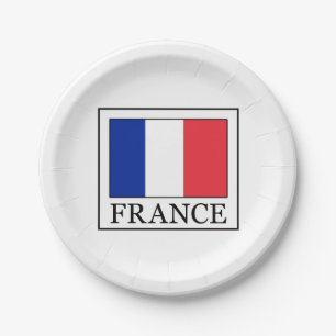 Frankreich Pappteller