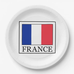 Frankreich Pappteller