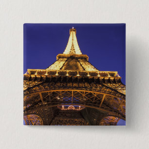 FRANKREICH, Paris Eiffelturm, Abendansicht Button