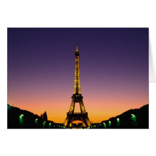 Frankreich, Paris, Eiffelturm bei Sonnenuntergang.