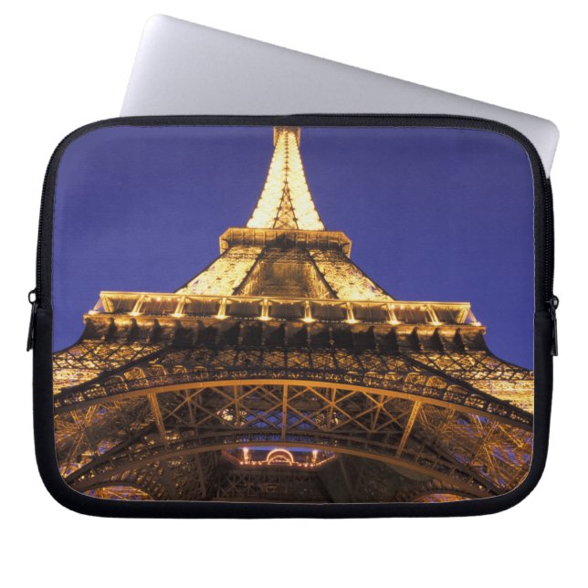 FRANKREICH, Paris Eiffelturm, Sicht auf den Abend Laptopschutzhülle (Vorderseite)