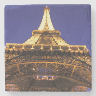 FRANKREICH, Paris Eiffelturm, Sicht auf den Abend Steinuntersetzer