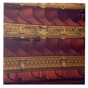 Frankreich, Paris. Eingeschränkte Sicht auf Balko Fliese