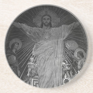 Frankreich Paris Hauptmosaik Heiliges Herz Jesu 19 Sandstein Untersetzer
