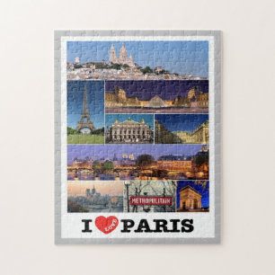 Frankreich - Paris - I Liebe - Jigsaw Puzzle
