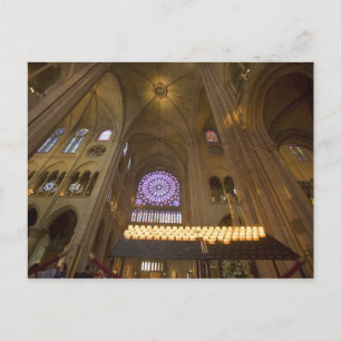 Frankreich, Paris. Innenansicht der Kathedrale Not Postkarte