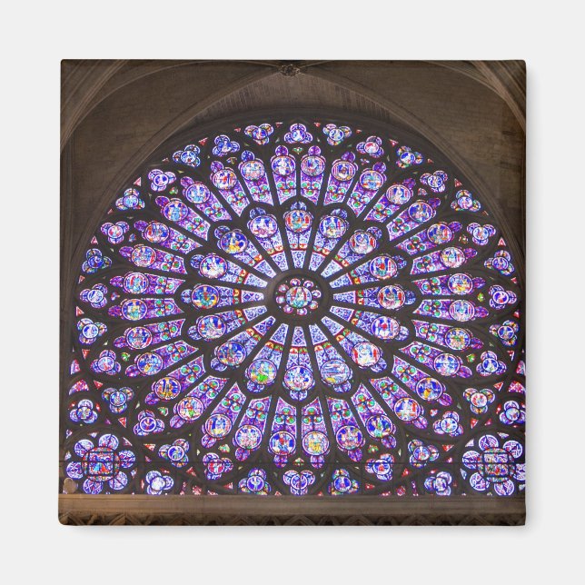 Frankreich, Paris Innenausstattung aus Buntglas Magnet (Vorne)
