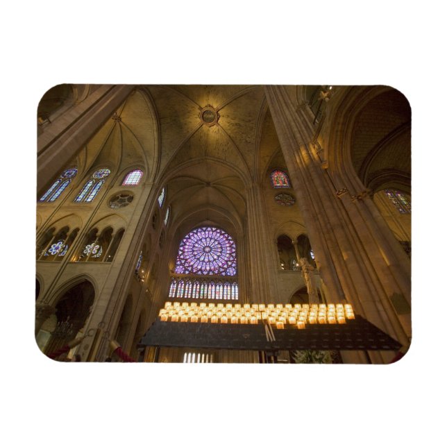 Frankreich, Paris Innere der Kathedrale Notre Dame Magnet (Horizontal)