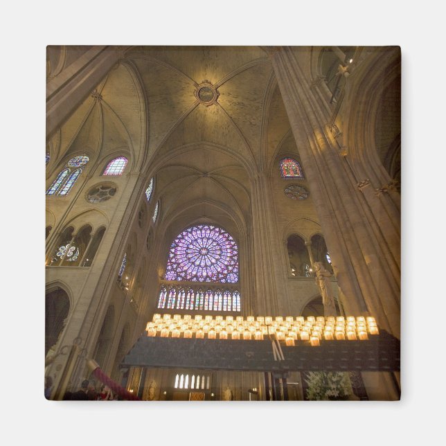 Frankreich, Paris Innere der Kathedrale Notre Dame Magnet (Vorne)