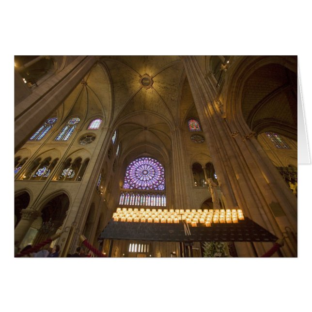 Frankreich, Paris. Inneres der Kathedrale Notre Da (Vorderseite (Horizontal))